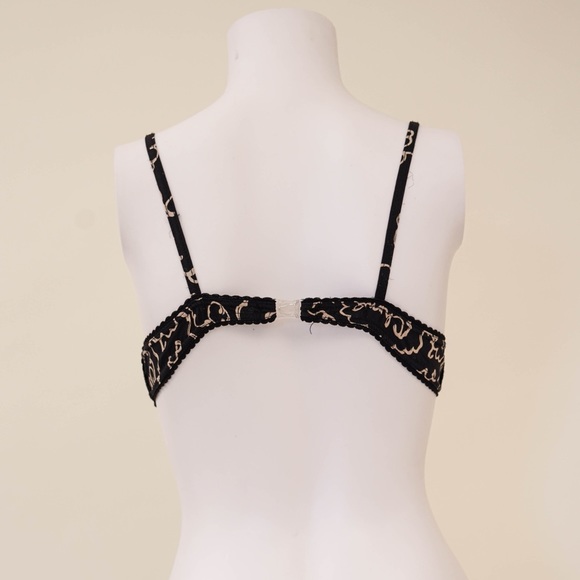 Chanel 1993 Black Camellia Bra - Picture 5 of 6
